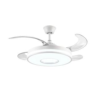 风扇灯吊扇灯2025新款餐厅奥克斯电扇吊灯隐形带吸顶家用客厅卧室