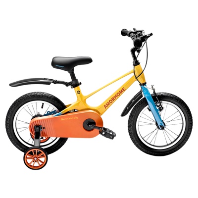 amorhome儿童自行车带辅助轮单车