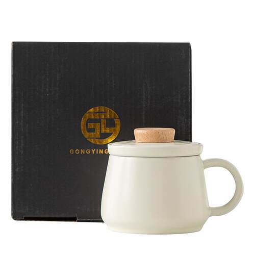 泡茶杯茶水分离马克杯个人专用陶瓷茶咖杯办公室水杯高颜值伴手礼