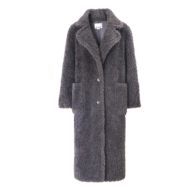 EVAOUXIU绵羊毛泰迪大衣