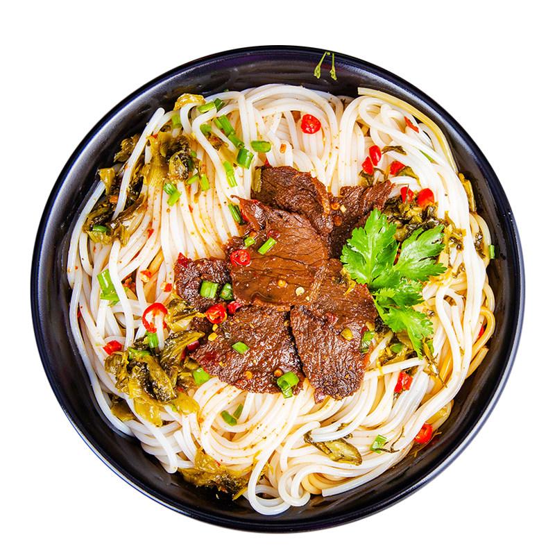 常德津市麻辣湖南特产牛肉米粉