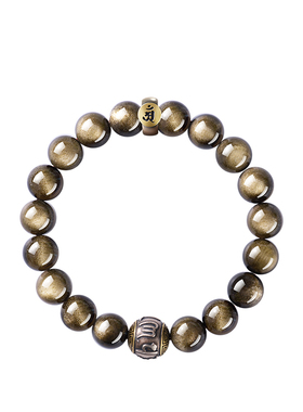 【本命佛手串】天然金曜石手串