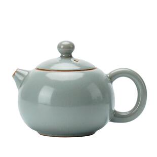 天青色汝窑西施壶开片可养冰裂纹家用陶瓷功夫茶具泡茶壶单壶小号