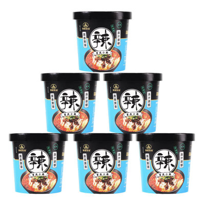 豫道食品重庆小面酸辣粉组合桶装整箱非油炸宿舍速食泡面免煮面条