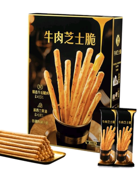呈味空间牛肉芝士脆棒零食600g盒
