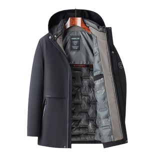 罗蒙石墨烯男士棉服冬季外套男款新款加厚保暖棉袄棉衣冬装上衣