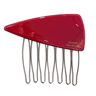 醋酸蝴蝶结发梳小号两侧刘海倒插梳小清新斜三角形刘海发卡子头饰