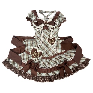 二团补款《涩谷甜心》原创设计风lolita丝绒蛋糕洋装连衣裙