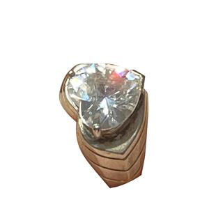 bulingbuling爆闪爱心阿呆戒指通体925银vintage古董设计k钻平替