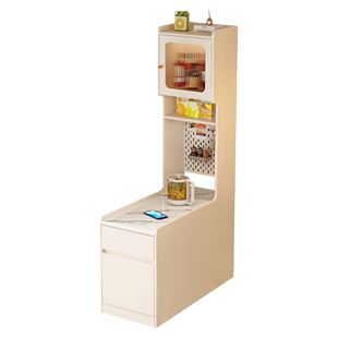 岩板沙发边柜边几侧边柜客厅家用夹缝收纳储物柜现代客厅窄型高柜