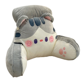 可爱猫咪床头靠背垫软包床上靠垫抱枕办公室好物神器护腰腰靠靠枕