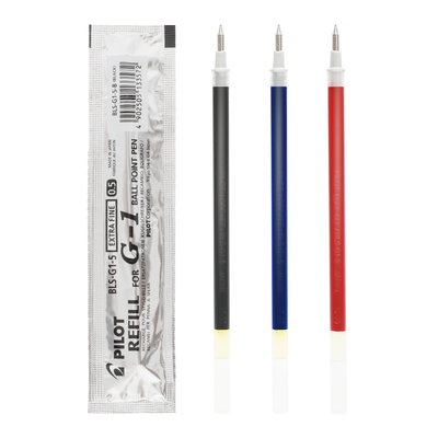 日本正品Pilot/百乐 BLS-G1-5笔芯G-1中性笔替芯 0.5mm顺滑水笔芯