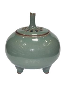 香炉禅意会所新中式风玄关陈设品