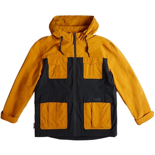 HUNTER男装户外露营尼龙防风防泼水透气夹克风衣连帽夹克外套男