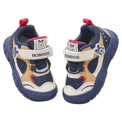 巴布豆男童网面防滑学步鞋