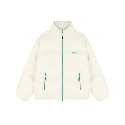 潮牌撞色面包服棉衣2025秋冬情侣