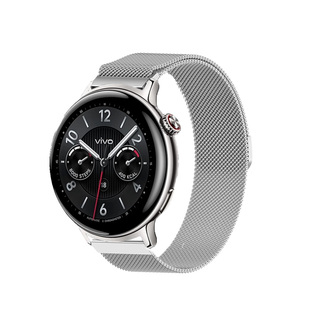适用于vivo Watch5手表表带WATCH3/2新款iQoo米兰磁吸金属腕带智能运动手表VIVOWATCH二代替换带防水防汗配件