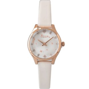 聚利时女士手表新款潮流时尚切割镜面小巧创意秒针学生石英防水表