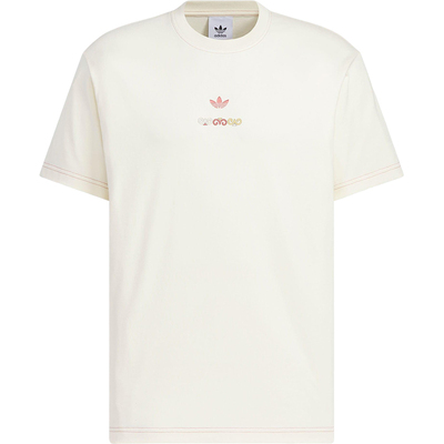 Adidas/阿迪达斯官方正品三叶草男士宽松透气印花运动短袖KC1429