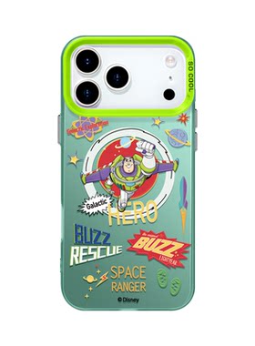 MASFEIL × 银河巴斯适用苹果17Promax手机壳新款ip15pm磁吸带支架iPhone16pro保护套14可爱潮牌高级全包13
