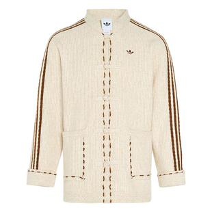 明星同款新中式针织开衫外套男女秋冬adidas阿迪达斯官方三叶草