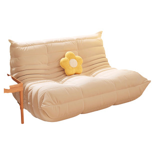 毛毛虫沙发懒人麂皮绒小户型客厅可躺阳台单人椅网红简约休闲双人