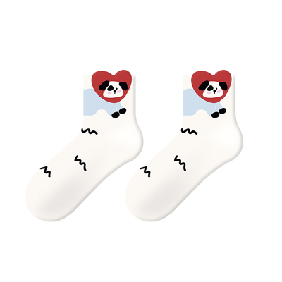 JKN袜子女春夏款中筒短袜ins潮