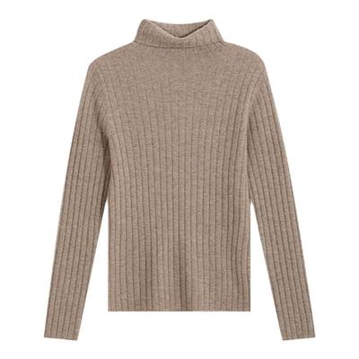 海尔曼斯羊绒针织衫高领