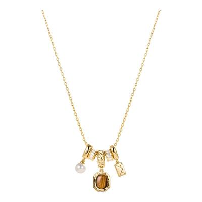 AmberLollipop虎眼石项链礼物