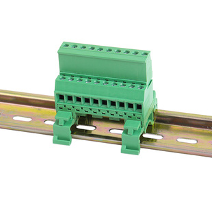 免焊插拔式接线端子2EDG-UVK-5.08MM对接35MM导轨式对插端子2P24P