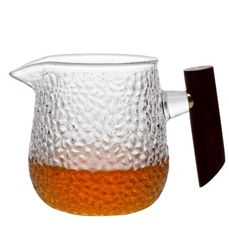 实木把手初雪纹防烫公道杯