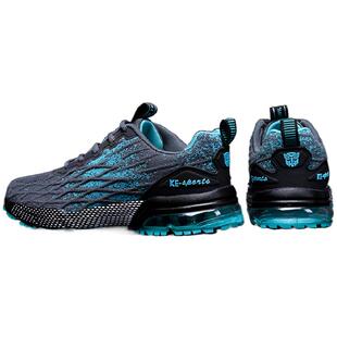 莆田男鞋秋季透气飞织网面网鞋男士跑步鞋减震运动休闲增高老爹鞋