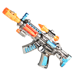 儿童玩具枪男孩喷雾声光会冒烟电动冲锋枪小手枪机关枪3一6岁宝宝