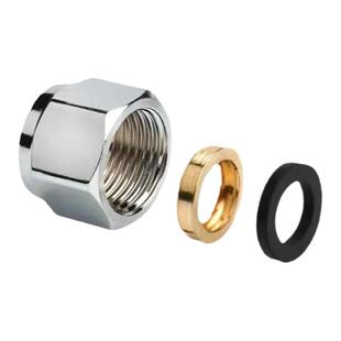 304不锈钢波纹燃气管专用螺帽 3分4分6分天然气管螺口接头铜螺母