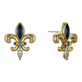 Riotlily/艾特里里城堡的秘密珐琅耳环鸢尾花设计春夏新年女款