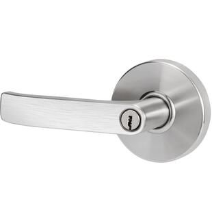 不锈钢三杆式执手锁替换球形锁卧室卫生间门锁房门锁通用型无钥匙