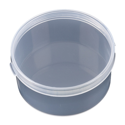透明圆形塑料盒分装盒带盖采集盒