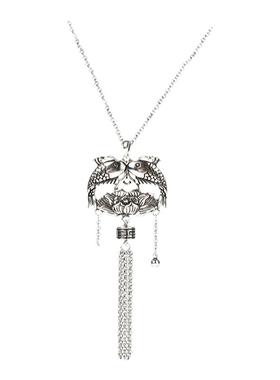 国潮风项坠配饰电镀泰银复古配饰年年有鱼莲蓬挂坠流苏项链女项饰