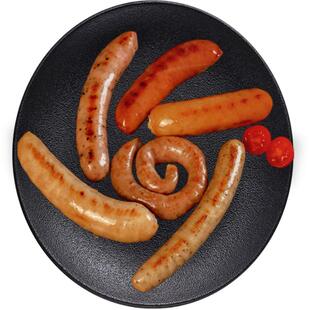 德式香肠拼盘圣诞肠六种口味西餐商用德国图林根罗勒叶烤肠早餐肠