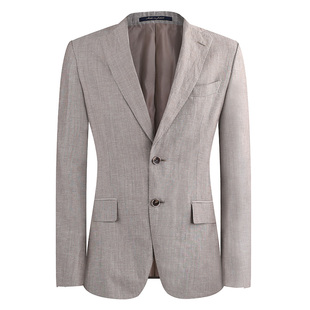 JODOLL乔顿【意大利进口VBC面料】西装男商务休闲羊毛亚麻单西服
