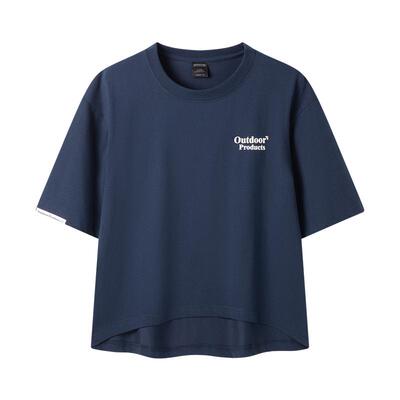 outdoor products 加州云雀2026夏新款短T女速干棉感短款COOLMAX