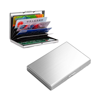 不锈钢高档金属卡包防磁防盗刷男女钱包爸爸超薄迷你银行卡盒卡片