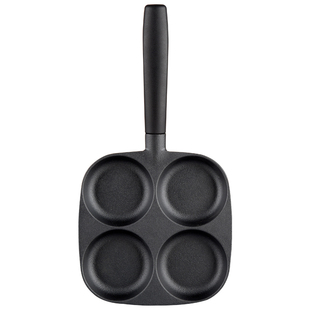 出口日本煎蛋神器四孔煎蛋锅蛋饺不粘锅家用煎鸡蛋汉堡专用铸铁锅