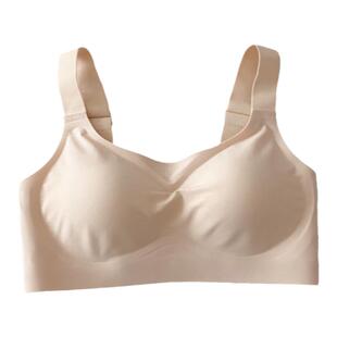 大胸高货~稳固包裹B-F杯无痕光面内衣薄款无钢圈全罩杯运动文胸罩