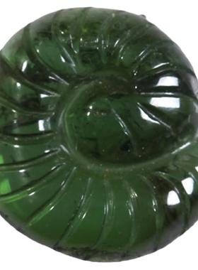 巴西纯天然碧玺吊坠雕刻海螺贝壳电气石饰品礼物男女配饰原矿宝宝