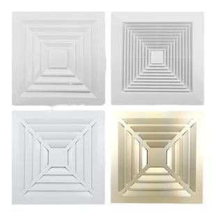 集成吊顶300*300铝扣板风口通风口排气换气回风口中央新风出风口