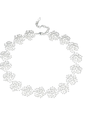 VITARING希腊时尚银色花蕊项链女