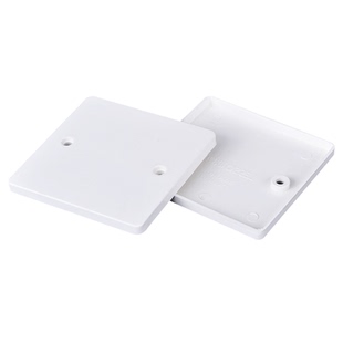 联塑空白面板 86型通用底盒挡板明盒盖板白色暗合美观盖板白板