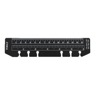 A6A7笔记本活页书签软尺today尺记事本A5B5A4透明刻度尺手帐周边