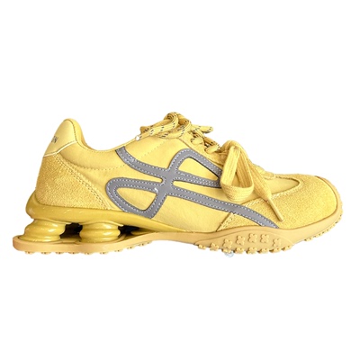 潮酷新款真皮厚底系带女鞋老爹鞋